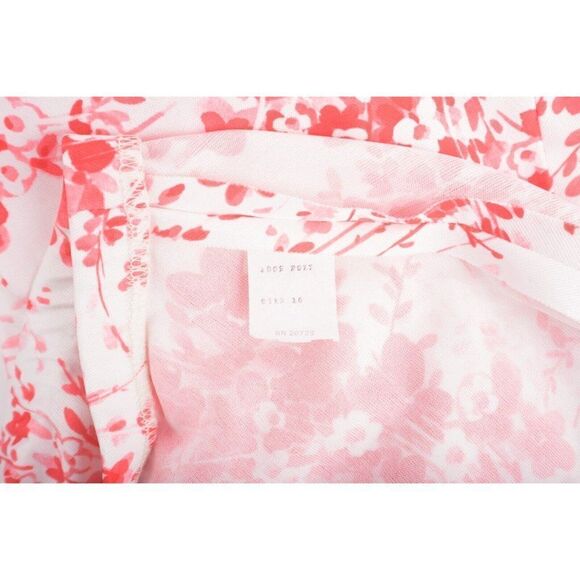 Vintage Marta D Womans Skirt Set Blouse Top Size 16 Red White Floral 3pcs - Picture 12 of 12